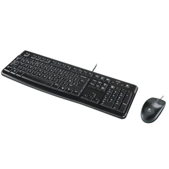 Logitech Mk120 Wired Keyboard & Mouse - Arb/Eng - Black